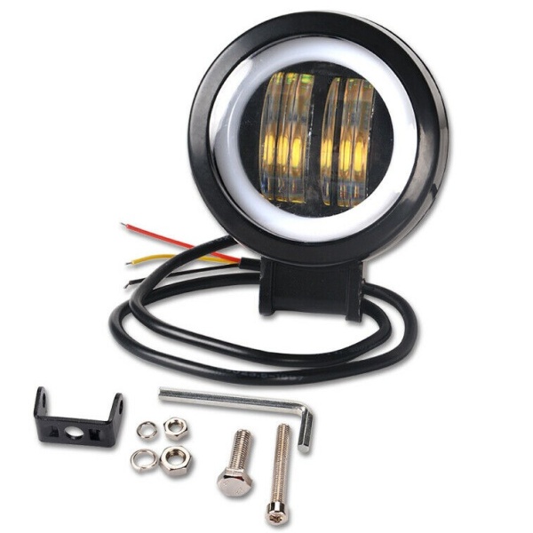 Proiector Led, 7D Optic, 20W, 12V-24V, 7.5CM, Rotund, Pentru ATV, Jeep, Moto, Spot HAL453